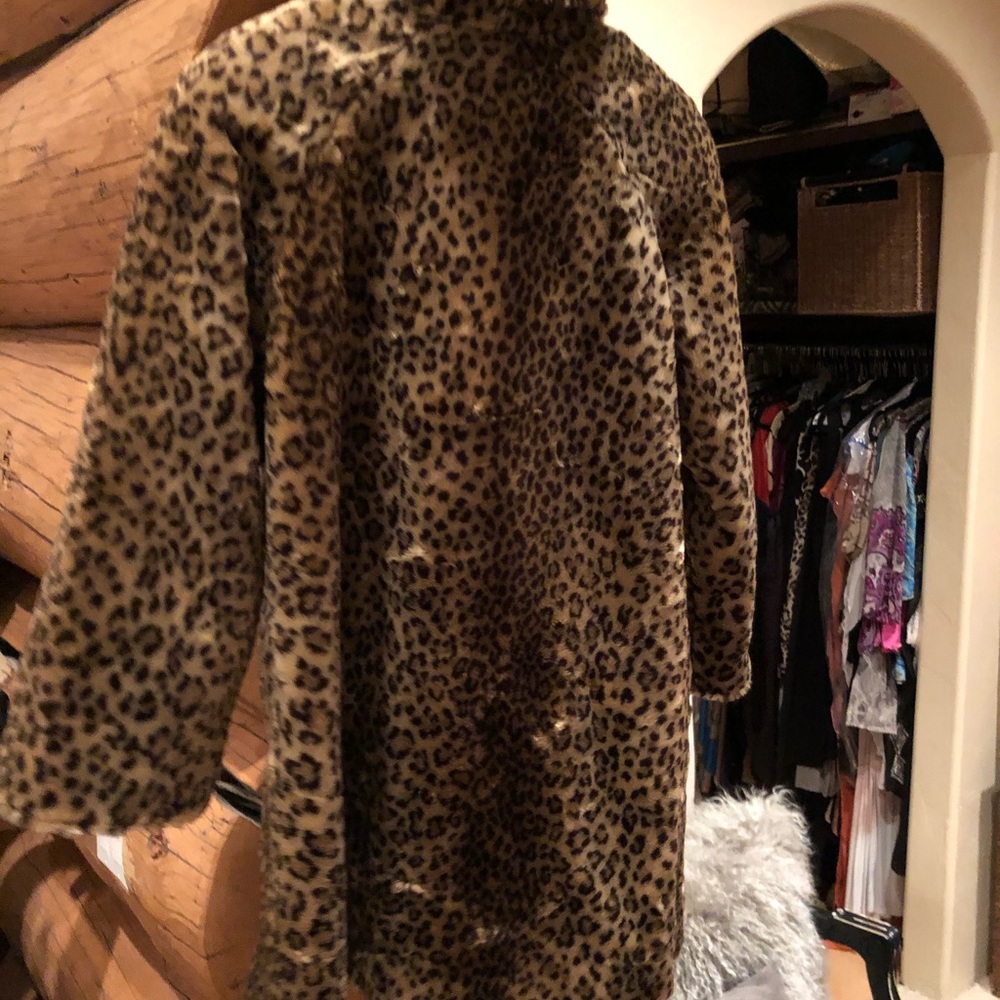 Leopard swing back Jacket, Faux Fur - Picture 4 of 4